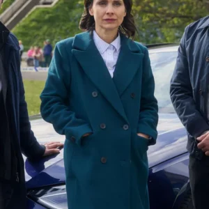 Laura Fraser Patience Blue Wool Coat