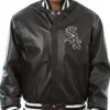 Leather White Sox Jacket