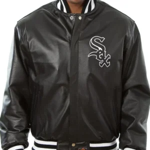 Leather White Sox Jacket