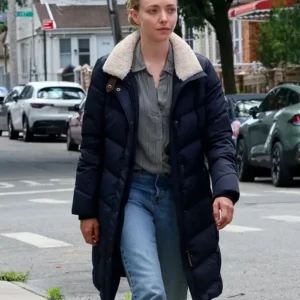 Long Bright River S01 Amanda Seyfried Blue Coat
