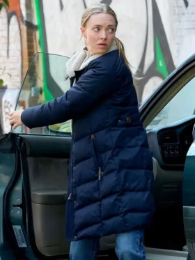 Long Bright River S01 Amanda Seyfried Blue Coat Side