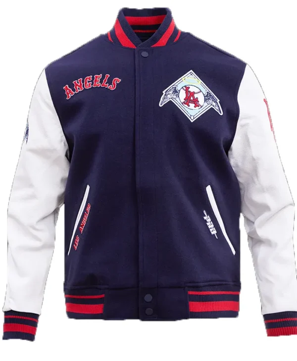Los Angeles Angels Letterman Wool Varsity Jacket