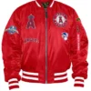 Los Angeles Angels Red Ma 1 Bomber Jacket