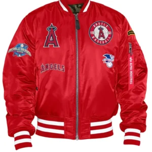 Los Angeles Angels Red Ma 1 Bomber Jacket