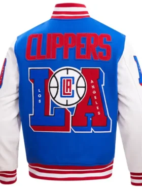 Los Angeles Clipper Letterman Wool Varsity Jacket