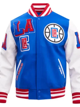 Los Angeles Clippers Letterman Wool Varsity Jacket