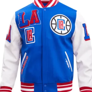 Los Angeles Clippers Letterman Wool Varsity Jacket
