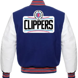 Los Angeles Clippers Varsity Full Snap Wool Jacket 1
