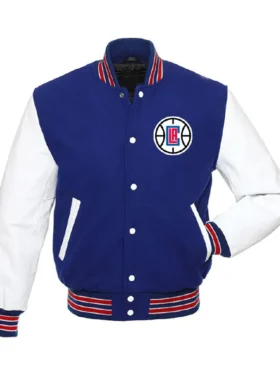 Los Angeles Clippers Varsity Full Snap Wool Jacket
