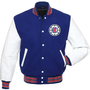 Los Angeles Clippers Varsity Full Snap Wool Jacket