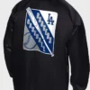 Los Angeles Dodgers Black Starter Bomber Full Snap Jacket 1