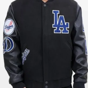 Los Angeles Dodgers Black Varsity Wool Jacket