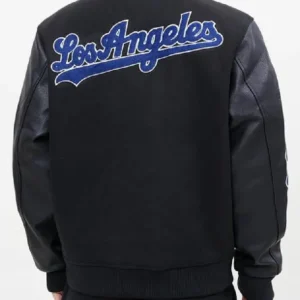 Los Angeles Dodgers Black Wool Varsity Jacket