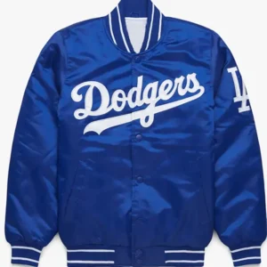 Los Angeles Dodgers Blue Full Snap Bomber Jacket