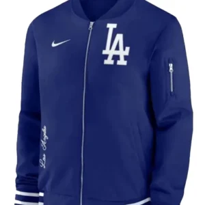 Los Angeles Dodgers Navy Blue Bomber Zipper Jacket