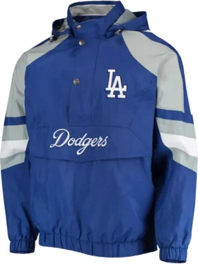 Los Angeles Dodgers Starter Hooded Bomber Jacket