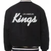 Los Angeles Kings Black Bomber Jacket Back