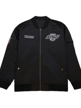 Los Angeles Kings Black Vintage Bomber Jacket