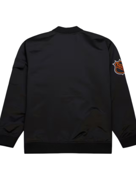 Los Angeles Kings Black Vintage Bomber Jacket Back