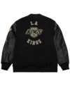 Los Angeles Kings Black Vintage Logo Jacket Back
