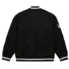 Los Angeles Kings Grey And Black Satin Jacket Back