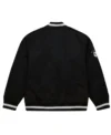 Los Angeles Kings Grey And Black Satin Jacket Back