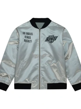 Los Angeles Kings Silver Satin Jacket