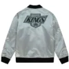 Los Angeles Kings Silver Satin Jacket Back