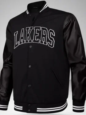 Los Angeles Lakers Black Wool Varsity Jacket