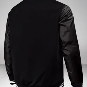 Los Angeles Lakers Black Wool Varsity Jacket Back