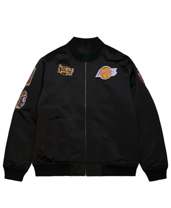 Los Angeles Lakers Bomber Black Zipper Jacket