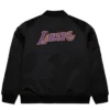 Los Angeles Lakers Bomber Black Zipper Jacket Back
