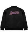 Los Angeles Lakers Bomber Black Zipper Jacket Back