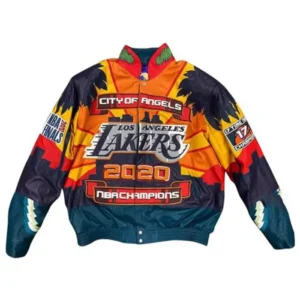 Los Angeles Lakers Championship Bomber Leather Jacket