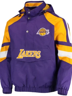 Los Angeles Lakers Purple Starter Pull Over Jacket