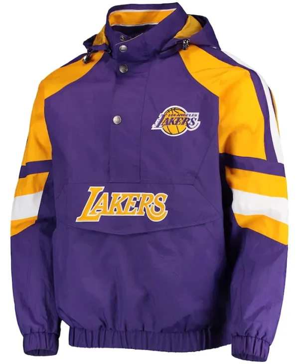 Los Angeles Lakers Purple Starter Pull Over Jacket