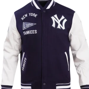 MENS RIB WOOL VARSITY new york yankees baseball jacket