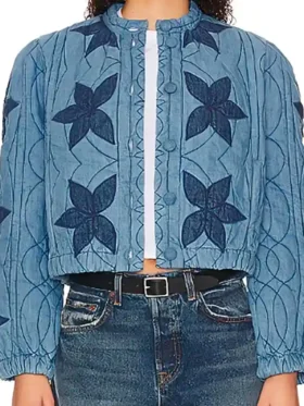 Maddie Townsend Sweet Magnolias S04 Floral Quilted Jacket For Sale