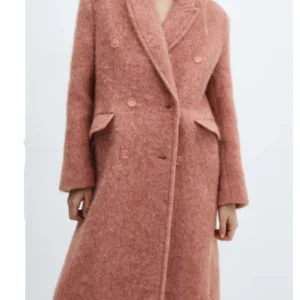 Maddie Townsend Sweet Magnolias S04 Pink Wool Coat For Sale