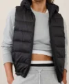 Marianne Feriera SkyMed Black Puffer Vest For Sale