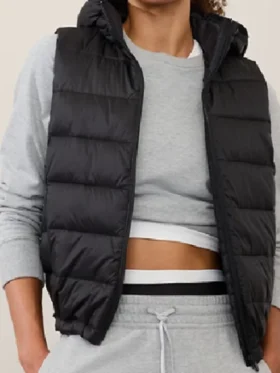 Marianne Feriera SkyMed Black Puffer Vest For Sale
