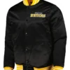 Marlon Boston Bruins Black Heavyweight Satin Varsity Jacket