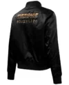 Memphis Grizzlies Black Satin Bomber Full Snap Jacket Back