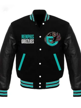Memphis Grizzlies Black Wool Varsity Jacket
