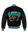 Memphis Grizzlies Black Wool Varsity Jacket Back