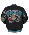 Memphis Grizzlies Black Wool Varsity Jacket back
