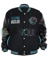 Memphis Grizzlies Black Wool Varsity Jacket front