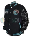 Memphis Grizzlies Black Wool Varsity Jacket left