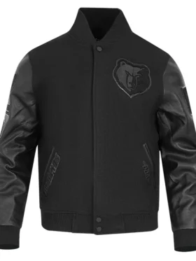 Memphis Grizzlies Varsity Black Wool Jacket