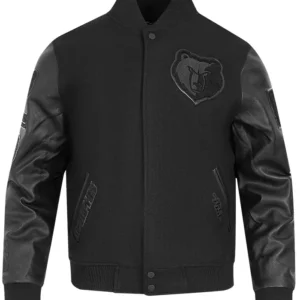 Memphis Grizzlies Varsity Black Wool Jacket